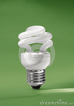 Energy saving compact fluorescent lamp Stock Photo