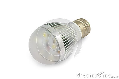Energy saving High power LED light bulb E27 Stock Photo