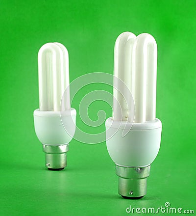 Energy-saving lamps Stock Photo
