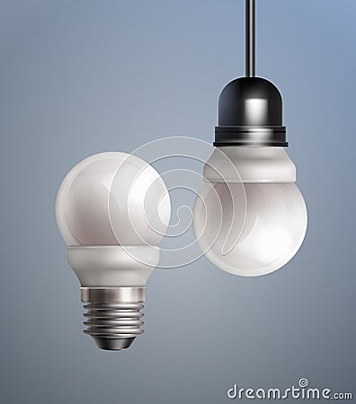 Energy saving lamps Vector Illustration