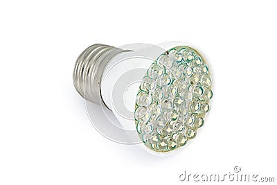 Energy saving LED light bulb E27 Stock Photo