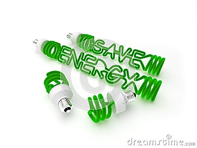 Energy saving light Stock Photo