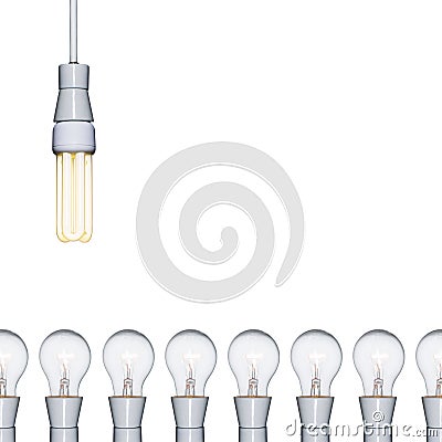 An energy saving light bulb ag Stock Photo