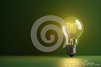 Energy saving mockup. Generate Ai Stock Photo