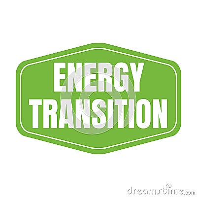 Energy transition symbol icon Cartoon Illustration