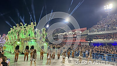 Energy of the world-renowned 2023 Carnaval Parade. Editorial Stock Photo