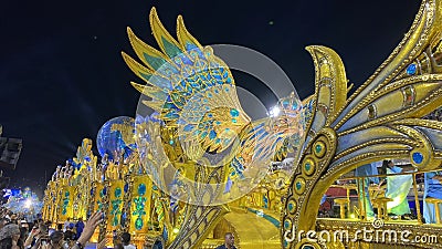 Energy of the world-renowned 2023 Carnaval Parade. Editorial Stock Photo