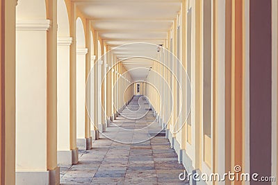 Enfilade in the old house Stock Photo