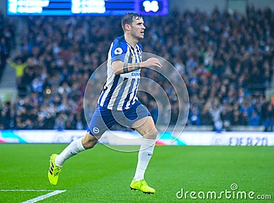 Pascal Gross of Brighton and Hove Albion celebrates goal Editorial Stock Photo