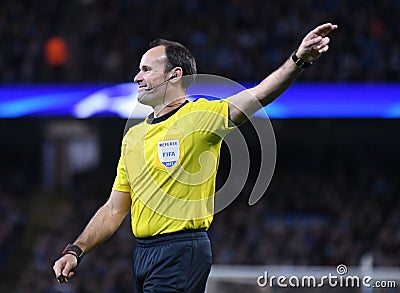 Spanish FIFA Referee Antonio Mateu Lahoz Editorial Stock Photo