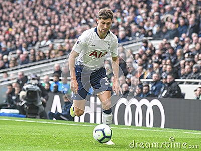 Ben Davies of Tottenham Hotspur Editorial Stock Photo