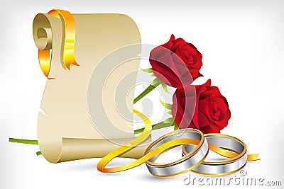 Engagement Invitation Vector Illustration