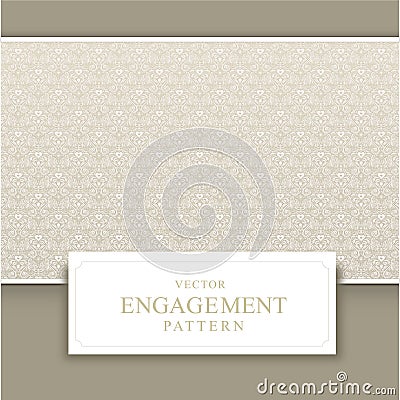 Engagement invitation card Stock Photo