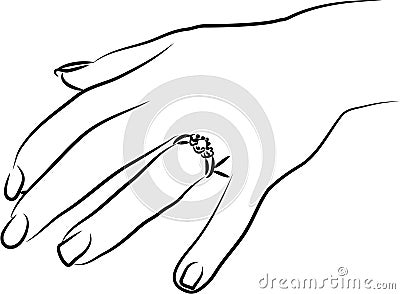 Engagement Ring Stock Photo