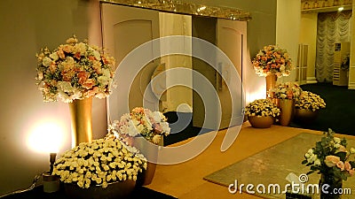 Engagement and wedding party hall decoration picture for every imaginable venue Stock Photo