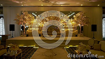 Engagement and wedding party hall decoration picture for every imaginable venue Stock Photo