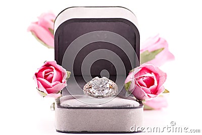 Engagement Wedding Ring Stock Photo
