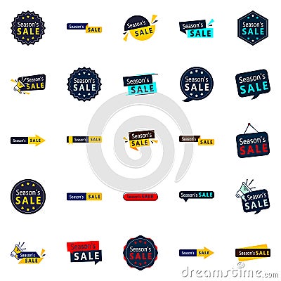 25 Engaging Season Sale Banners for Online Stores Vector Illustration