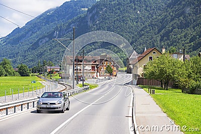 Engelberg is a picturesque village resort and a municipality in the canton of Obwalden in Switzerland Stock Photo