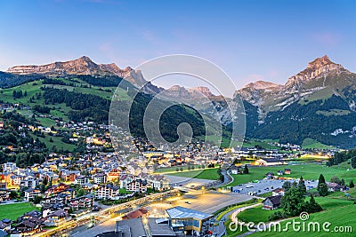 Engelberg, Switzerland in The Swiss Alps Stock Photo