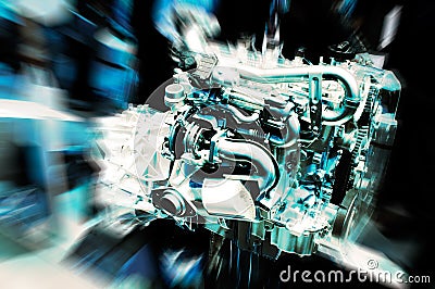 Engine Stock Photo