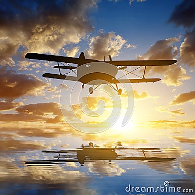 Engine airplane Stock Photo