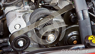 Engine belt Stock Photo