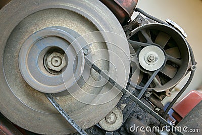 Engine belt Stock Photo