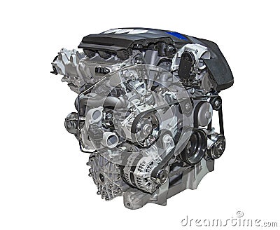 Engine of a car Stock Photo