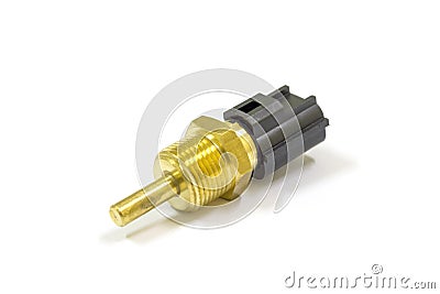 Engine coolant temperature sensor, water temp sensor, Isolated Stock Photo