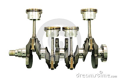 Engine crankshaft. Stock Photo