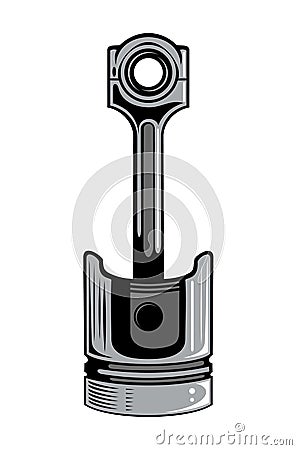 Engine piston vector illustration. Vector Illustration