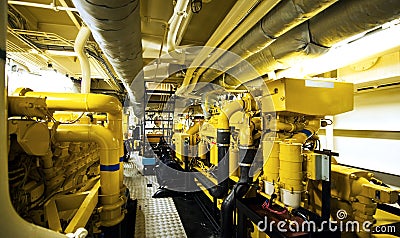 Engine room Stock Photo