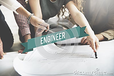 Engineer Architect Creative Occupation Expertise Concept Stock Photo