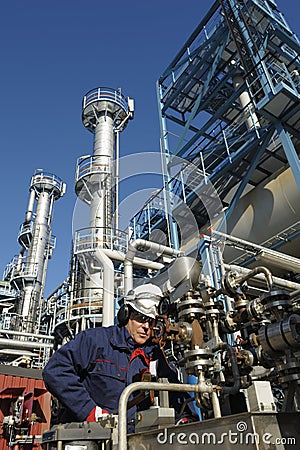 Engineer, oil, fuel and gas Stock Photo