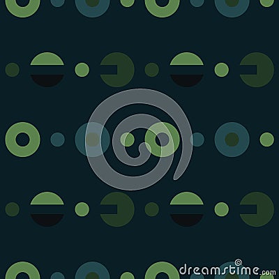 Engineer system parts symmetry seamless pattern Vector Illustration