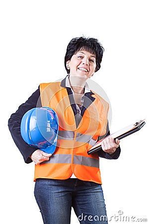 Engineer woman Stock Photo