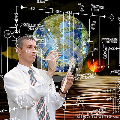 Engineering astronomy research Stock Photo