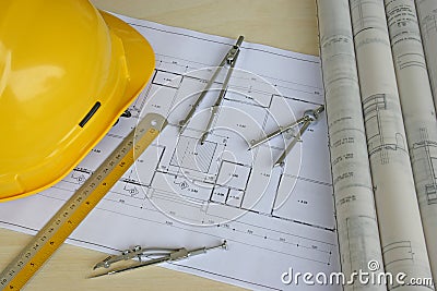 Engineering Design and Drawing Stock Photo