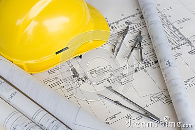 Engineering Design and Drawing Stock Photo