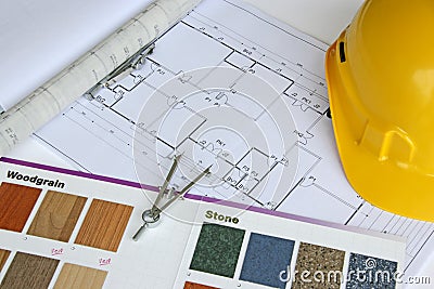 Engineering Design and Drawing Stock Photo