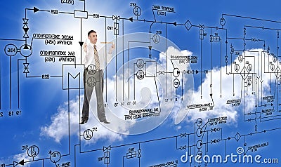 Engineering designing Stock Photo