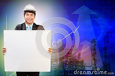 Engineering man and job requirement business Stock Photo