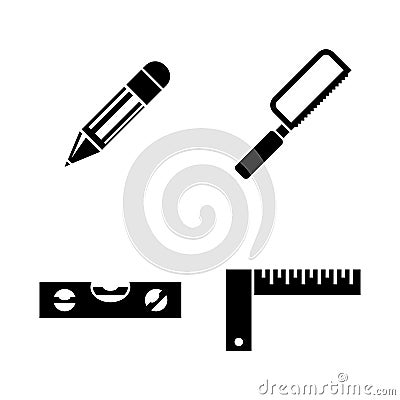 Engineering Tools. Simple Related Vector Icons Vector Illustration