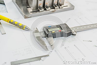 Engineering tools Stock Photo