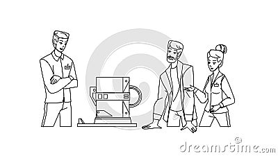 Engineers Working And Create Equipment Vector Vector Illustration
