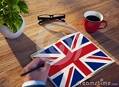 England Country Flag Nationality Culture Liberty Concept Stock Photo