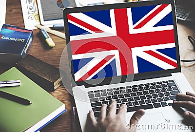 England Country Flag Nationality Culture Liberty Concept Stock Photo