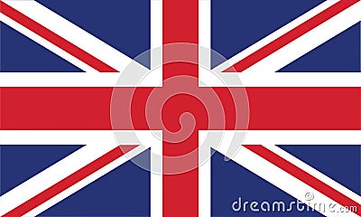 England Flag official colors and proportion correctly vector illustration. Vector Illustration