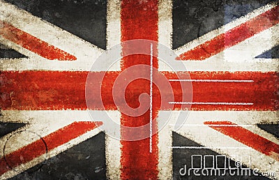 England flag postcard Stock Photo